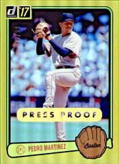 Pedro Martinez [Gold Press Proof] Baseball Cards 2017 Panini Donruss Retro Variations 1983 Prices