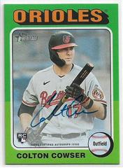 Colton Cowser #ROA-CC Baseball Cards 2024 Topps Heritage Real One Autograph Prices