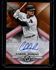 Gabriel Moreno #RA-GM Baseball Cards 2023 Bowman Sterling Rookie Autographs Prices