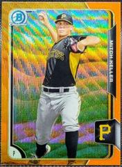 Mitch Keller [Orange Wave Refractor] Baseball Cards 2015 Bowman Chrome Prospects Prices