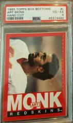 Art Monk [Hand Cut] #L Football Cards 1985 Topps Box Bottoms Prices
