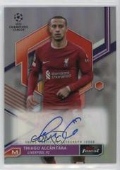 Thiago Alcantara Soccer Cards 2022 Topps Finest UEFA Club Competitions Autographs Prices