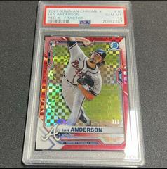 Ian Anderson [X Red Xfractor] #76 Baseball Cards 2021 Bowman Chrome Prices