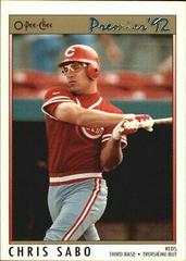 Chris Sabo #23 Baseball Cards 1992 O Pee Chee Premier Prices