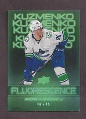 Andrei Kuzmenko [Green] #F-47 Hockey Cards 2022 Upper Deck Fluorescence Prices