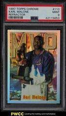 Karl Malone [Refractor] #110 Basketball Cards 1997 Topps Chrome Prices