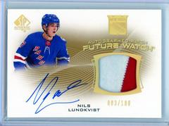 Nils Lundkvist Hockey Cards 2021 SP Authentic Future Watch Auto Patch Prices