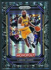 LeBron James [Black] #40 Basketball Cards 2023 Panini Prizm Monopoly Prices