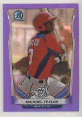 Michael Taylor [Red Wave Refractor] #BCP40 Baseball Cards 2014 Bowman Chrome Prospects Prices