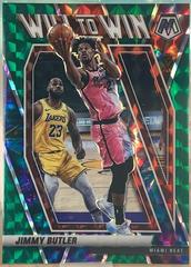 Jimmy Butler [Green Fluorescent] Basketball Cards 2020 Panini Mosaic Will to Win Prices