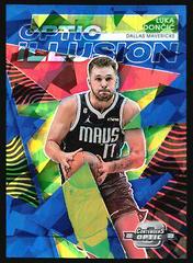 Luka Doncic [Blue Cracked Ice] #5 Basketball Cards 2022 Panini Contenders Optic Illusion Prices