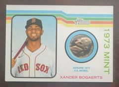 Xander Bogaerts [Nickel] #73M-XB Baseball Cards 2022 Topps Heritage 1973 Mint Prices