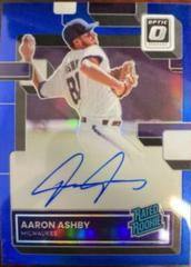 Aaron Ashby [Blue] #RRS-AA Baseball Cards 2022 Panini Donruss Optic Rated Rookie Signatures Prices