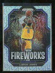 LeBron James [Mojo] #10 Basketball Cards 2022 Panini Prizm Fireworks Prices