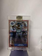 Cecil Fielder [Red] Baseball Cards 2022 Topps Clearly Authentic 1987 Autographs Prices