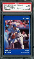 Nolan Ryan [6 No Hitters Glossy Vertical] #6 Baseball Cards 1990 Star Ryan Teams Prices