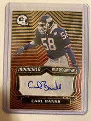 Carl Banks [Red] #INV-CBA Football Cards 2021 Panini Chronicles Invincible Autographs Prices