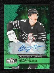 Brady Tkachuk [Autograph Green] #183 Hockey Cards 2020 Skybox Metal Universe Prices
