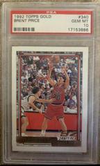 Brent Price #340 Basketball Cards 1992 Topps Gold Prices