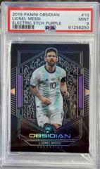 Lionel Messi [Purple] Soccer Cards 2019 Panini Obsidian Prices