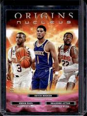 Chris Paul, Deandre Ayton, Devin Booker [Pink] #16 Basketball Cards 2022 Panini Origins Nucleus Prices