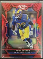 Aaron Donald [Red] #56 Football Cards 2022 Panini Certified Prices