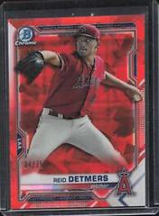 Reid Detmers [Orange] Baseball Cards 2021 Bowman Chrome Sapphire Prospects Prices