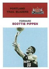 Scottie Pippen #84 Basketball Cards 2001 Fleer Platinum Prices