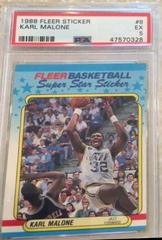 Karl Malone Basketball Cards 1988 Fleer Sticker Prices