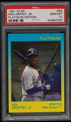 Ken Griffey Jr. #56 Baseball Cards 1991 Star Platinum Edition Prices