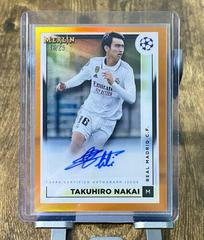 Takuhiro Nakai [Orange] #AC-TN Soccer Cards 2022 Topps Merlin Chrome UEFA Club Competitions Autographs Prices