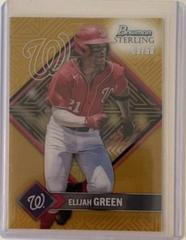 Elijah Green [Gold] #ST-25 Baseball Cards 2023 Bowman Sterling Tek Prices