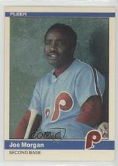Joe Morgan Baseball Cards 1984 Fleer Prices
