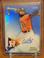 Cristian Javier [Blue Refractor] Baseball Cards 2021 Bowman Sterling Rookie Autographs Prices