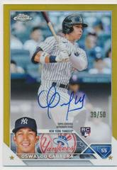 Oswaldo Cabrera [Gold] #RA-OCA Baseball Cards 2023 Topps Chrome Update Rookie Autographs Prices