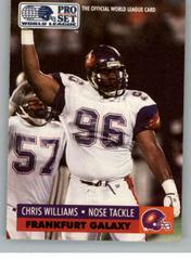 Chris Williams #67 Football Cards 1991 Pro Set Wlaf Prices