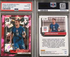 Christian Pulisic [Optic Pink Ice] Soccer Cards 2022 Panini Donruss Prices
