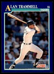 Alan Trammell #40 Baseball Cards 1991 Score Prices