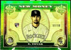 Ezequiel Tovar [Green] #NM-7 Baseball Cards 2023 Bowman Platinum New Money Prices