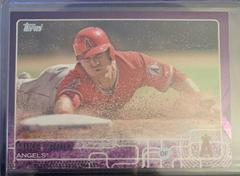 Mike Trout [Purple] #300 Baseball Cards 2015 Topps Prices