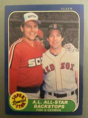 AL All-Star Backstp [C. Fisk, R. Gedman] Baseball Cards 1986 Fleer Prices
