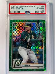 Seth Brown [X Green Xfractor] #63 Baseball Cards 2020 Bowman Chrome Prices