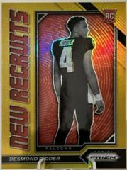 Desmond Ridder [Gold] #NR-2 Football Cards 2022 Panini Prizm New Recruits Prices