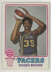 Roger Brown Basketball Cards 1973 Topps Prices