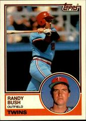 Randy Bush #17T Baseball Cards 1983 Topps Traded Prices