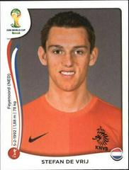 Stefan de Vrij #131 Soccer Cards 2014 Panini World Cup Stickers Prices