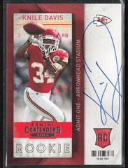 Knile Davis [Pointing Autograph] #219 Football Cards 2013 Panini Contenders Prices
