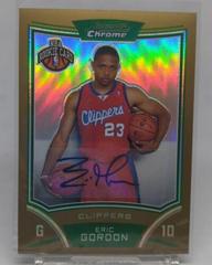 Eric Gordon [Gold Refractor Autograph] Basketball Cards 2008 Bowman Chrome Prices