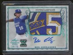Ben Hernandez [Platinum] Baseball Cards 2020 Leaf Trinity Patch Autographs Prices