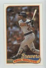 Paul Molitor #153 Baseball Cards 1989 Topps Ljn Baseball Talk Prices